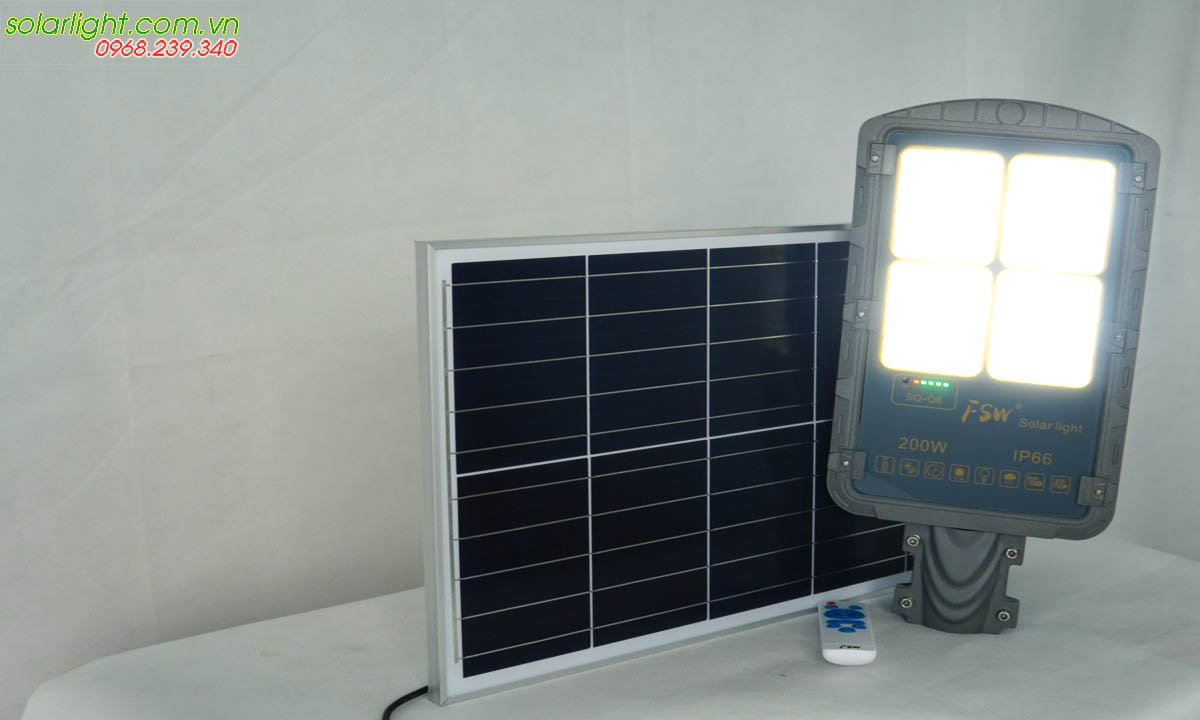 Đèn đường năng lượng mặt trời pin tách thể